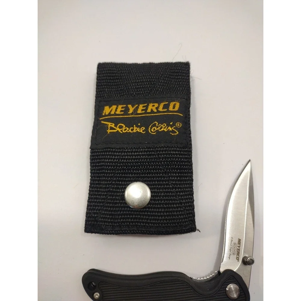 MEYERCO Blackie Collins Lightweight DDR Lock Knife with Sheath New